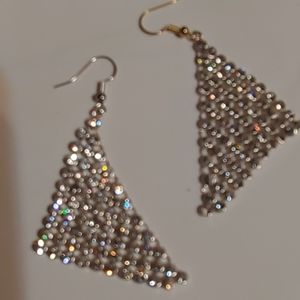 Beautiful chain mail design earrings.